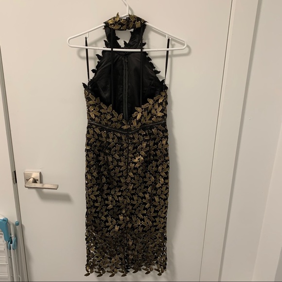 Bardot Gemma Dress Gold Leaf - Picture 2 of 7